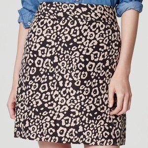 LOFT Leopard Print Skirt
